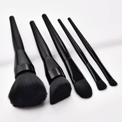 5pcs Eyeshadow Makeup Brushes Set Black Eye Shadow Blending Make Up Brushes Soft Synthetic Hair