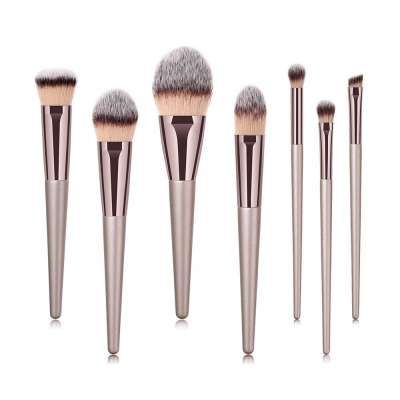 Custom 7pcs Special Matte Printing Handle Soft Synthetic Hair Makeup Brush