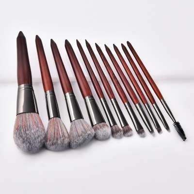 11pcs Hot Selling New BAMBOO Makeup Brush Set 11pcs Make Up Brushes